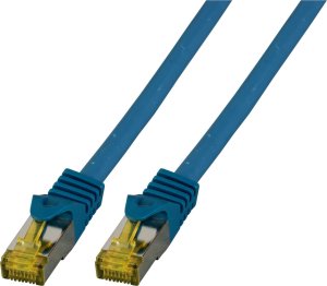 EFB EFB Patchkabel Cat6a S/FTP LSZH mit Cat7 Rohkabel 1,5m BLAU 10 Gigabit Ethernet 600MHz 4x2xAWG26/7 Flammwidrig Raucharm 1