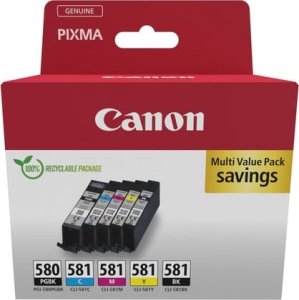 Tusz Canon CANON PGI-580/CLI-581 Ink Cartridge BK/CMYK Sec 1