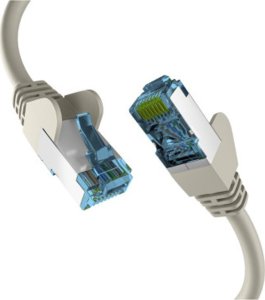 EFB EFB Netzwerkkabel CAT6a S/FTP PIMF mit CAT7 Rohkabel 10 Gigabit Ethernet Kupfer 5m grau 1