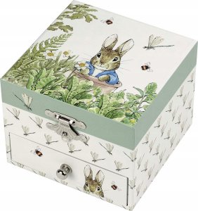 Trousselier Trousselier Music Box with Drawer, Peter Rabbit, Dragonfly 1