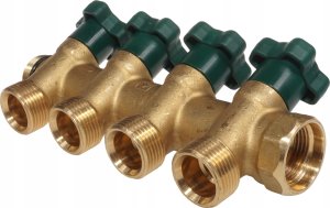 Herz Herz rozdzielacz T-Less do wody użytkowej 4 sekcje 2853004 3