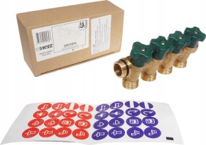 Herz Herz rozdzielacz T-Less do wody użytkowej 4 sekcje 2853004 4