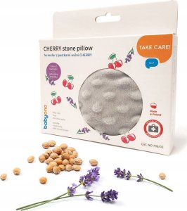 BabyOno Termofor z pestkami wiśni Cherry Szary 796/02 2