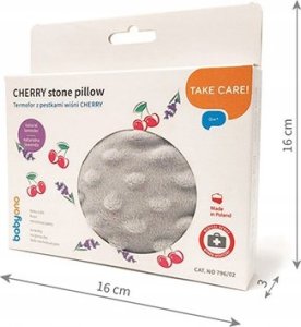 BabyOno Termofor z pestkami wiśni Cherry Szary 796/02 3