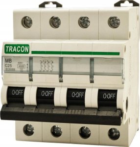 Tracon Electric Wyłącznik nadprądowy 4,5kA 10A 4P C MB-4C-10 Tracon 1