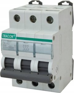 Tracon Electric Wyłącznik nadprądowy 4,5kA 20A 3P B MB-3B-20 Tracon 1