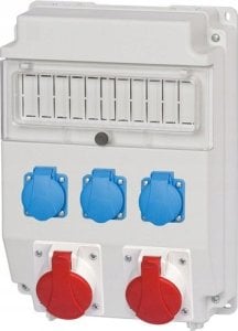 F-Elektro Rozdzielnica CAJA 16A/5P, 32A/5P, 3x230V 11M IP44 1