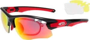 Goggle Okulary przeciwsłoneczne Czarno-czerwone (E858-3R) 1