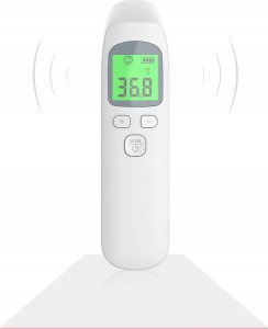 Termometr Rosfix TERMOMETR BEZDOTYKOWY+STACJA POGODY POMIAR WILGOCI 3