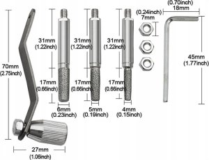 Rosfix OSTRZAŁKA DO PIŁY ŁAŃCUCHOWEJ ŁAŃCUCHA KORBKA 10