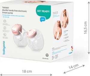 BabyOno 1002 LAKTATOR MUSZLOWY ELEKTRYCZNY TWINNY BEZ UŻYCIA RĄK 6