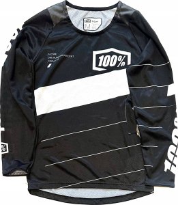 100% Koszulka juniorska 100% R-CORE Jersey długi rękaw Black roz. M (NEW 2023) 1