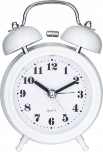 Atmosphera Cichy zegar stołowy do sypialni, budzik z mechanizmem QUARTZ, kolor czarny 6