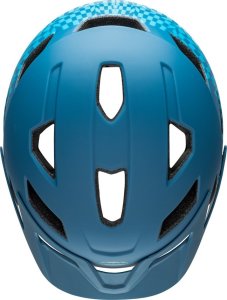Bell Kask juniorski BELL SIDETRACK Rozmiar kasku: Uniwersalny(50-57 cm), Wybierz kolor: Wavy Checks Matte Blue 38