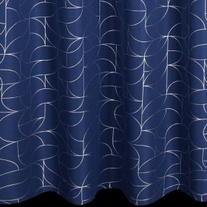 Eurofirany Zasłona na przelotkach z błyszczącym nadrukiem EVI 140X250 granatowa 6
