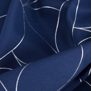 Eurofirany Zasłona na przelotkach z błyszczącym nadrukiem EVI 140X250 granatowa 7