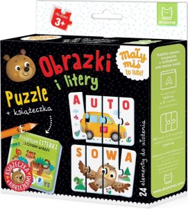 Książeczka Mały Miś to lubi! 3+ Obrazki i litery. Puzzle + książeczka 1