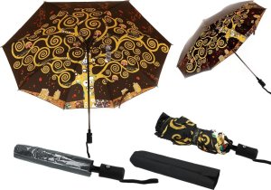 Carmani Parasol automatyczny, składany - G. Klimt, Drzewo życia (dekoracja pod spodem) (CARMANI) 1