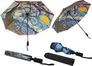 Carmani Parasol automatyczny, składany - V. van Gogh, Gwiaździsta Noc (dekoracja pod spodem) (CARMANI) 1