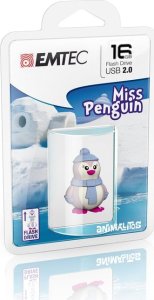 Pendrive Emtec Emtec Miss Penguin pamięć USB 16 GB USB Typu-A 2.0 Niebieski, Fioletowy, Biały 1