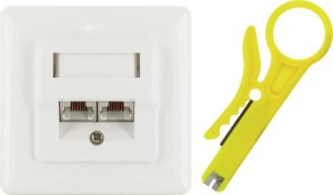 Schwaiger Schwaiger TDU2628532 gniazdko elektryczne RJ-45 Biały 2