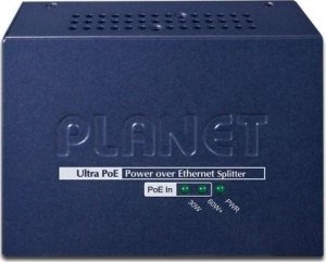 Adapter powerline Planet PLANET POE-172S rozgałęziacz sieciowy Czarny Obsługa PoE 2