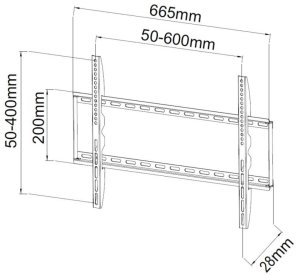 Techly Techly ICA-PLB-162L uchwyt do telewizorów 165,1 cm (65") Czarny 3