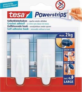 Tesa TESA 58045-00000-20 wieszak Wewnętrzna Uniwersalny hak Biały 2 szt. 1