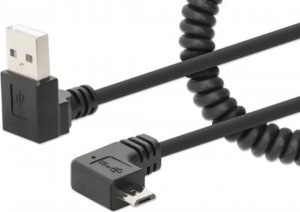 Kabel USB Manhattan Manhattan 356237 kabel USB 1 m USB A Micro-USB B Czarny 1