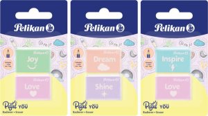 Pelikan 606196 gumka Plastik Różne kolory 2 szt. 3