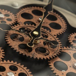 Eurofirany Zegar ścienny cyfry rzymskie 37X7X37 popielaty 3