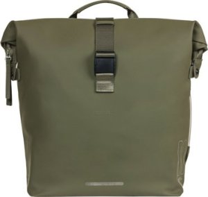 Basil Sakwa podwójna BASIL SOHO DOUBLE PANNIER BAG NORDLICHT MIK, MIK System (ready to go) 41L, 100% wodoodporna moss green oświetlenie Nordlicht Technology 3