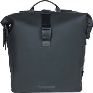 Basil Sakwa podwójna BASIL SOHO DOUBLE PANNIER BAG NORDLICHT MIK, MIK System (ready to go) 41L 100% wodoodporna night black oświetlenie Nordlicht Technology 3