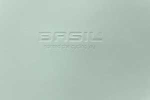 Basil Sakwa podwójna BASIL SOHO DOUBLE PANNIER BAG NORDLICHT MIK, MIK System (ready to go) 41L 100% wodoodporna pastel green oświetlenie Nordlicht Technolog 8