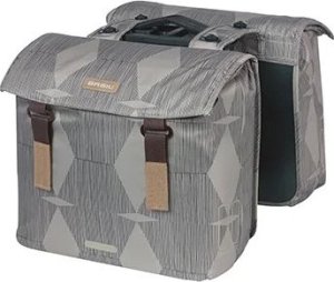 Basil Torba na bagażnik BASIL ELEGANCE DOUBLE PANNIER BAG MIK 40-49L, MIK System (ready to go) wodoodporna chateau taupe (NEW 2024) 1