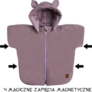 FiGa Ponczo samochodowe FiGa MERINO Wełna Brudny Róż ROYAL S (Wiek 0-4 lat) 5