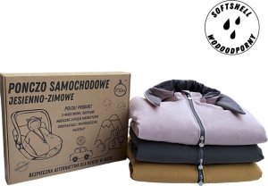 FiGa Ponczo samochodowe FiGa Wodoodporne Softshell KRÓLIK Róż PREMIUM M (Wiek 2,5-8 lat) 9
