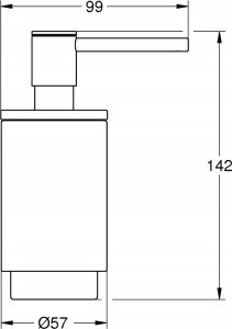 Grohe dozownik 120ml Selection, phantom black 41218KF0 3