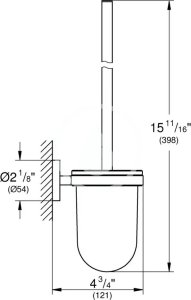 Grohe Grohe szczotka toaletowa (komplet) Essentials, brushed warm sunset 40374DL1 3