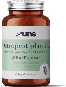 UNS UNS Ostropest Plamisty 80% Sylimaryny Ekstrakt 25:1 60vegcaps 1