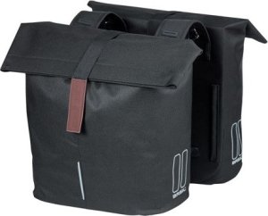 Basil Sakwa miejska podwójna BASIL CITY DOUBLE PANNIER BAG 28-32L, Universal Bridge System, wodoodporna black (NEW 2024) 1