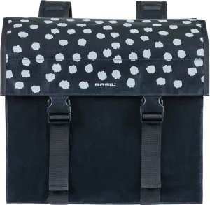 Basil Sakwa miejska podwójna BASIL URBAN LOAD DOUBLE PANNIER BAG 48-53L, Universal Bridge System, 100% wodoodporna, black reflective/black (NEW 2024) 2