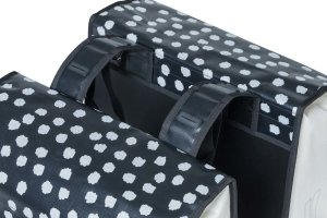 Basil Sakwa miejska podwójna BASIL URBAN LOAD DOUBLE PANNIER BAG 48-53L, Universal Bridge System, 100% wodoodporna, black reflective/black (NEW 2024) 3