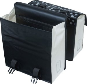 Basil Sakwa miejska podwójna BASIL URBAN LOAD DOUBLE PANNIER BAG 48-53L, Universal Bridge System, 100% wodoodporna, black reflective/black (NEW 2024) 5