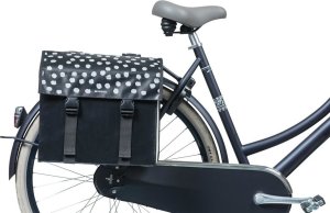 Basil Sakwa miejska podwójna BASIL URBAN LOAD DOUBLE PANNIER BAG 48-53L, Universal Bridge System, 100% wodoodporna, black reflective/black (NEW 2024) 7