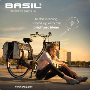 Basil Sakwa miejska podwójna BASIL URBAN LOAD DOUBLE PANNIER BAG 48-53L, Universal Bridge System, 100% wodoodporna, black reflective/black (NEW 2024) 10