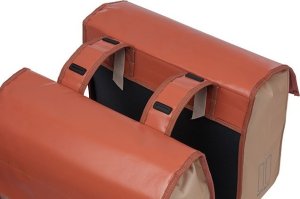 Basil Sakwa miejska podwójna BASIL URBAN LOAD DOUBLE PANNIER BAG 48-53L, Universal Bridge System, 100% wodoodporna, terra red/rose (NEW 2024) 3