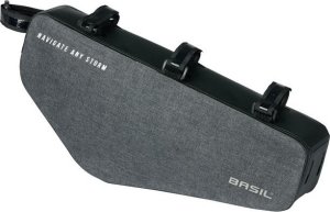 Basil Torba pod ramę BASIL NAVIGATOR STORM FRAME BAG M 2.2L, wodoodporna grey black (NEW 2024) 3