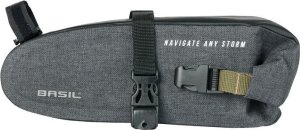 Basil Torebka podsiodłowa BASIL NAVIGATOR STORM SADDLE BAG 1.5L, mocowanie na paski, wodoodporna grey black (NEW 2024) 3