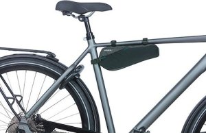 Basil Torebka podsiodłowa BASIL DISCOVERY 365D FRAME BAG M 1.8L, mocowanie na paski, wodoodporna black melee (NEW 2024) 5